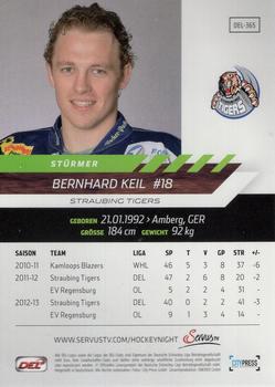 2013-14 Playercards Premium Serie (DEL) #DEL-365 Bernhard Keil Back