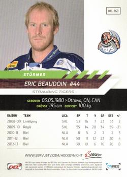 2013-14 Playercards Premium Serie (DEL) #DEL-369 Eric Beaudoin Back