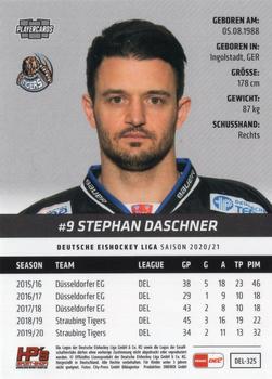 2020-21 Playercards (DEL) #DEL-325 Stephan Daschner Back