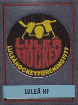 1987-88 Panini Ishockey (Swedish) Stickers #166 Badge Front