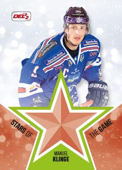 2016-17 Playercards (DEL2) - Stars of the Game #SG08 Manuel Klinge Front