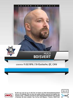 2015-16 Playercards (DEL2) #DEL2-201 Hugo Boisvert Back