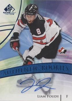 2020-21 SP Game Used - Blue Autographs #124 Liam Foudy Front