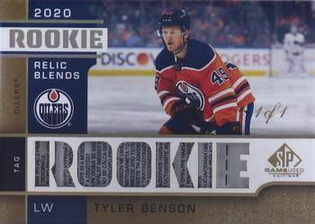 2020-21 SP Game Used - Rookie Relic Blends Tag #RB-TB Tyler Benson Front