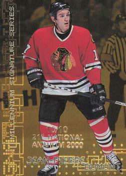 1999-00 Be a Player Millennium Signature Series - Anaheim National Gold #57 Jean-Pierre Dumont Front
