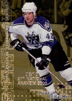 1999-00 Be a Player Millennium Signature Series - Anaheim National Gold #124 Dan Bylsma Front