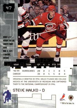 1999-00 Be a Player Millennium Signature Series - Anaheim National Ruby #47 Steve Halko Back