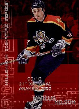 1999-00 Be a Player Millennium Signature Series - Anaheim National Ruby #115 Marcus Nilson Front