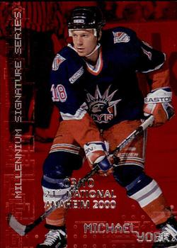 1999-00 Be a Player Millennium Signature Series - Anaheim National Ruby #167 Mike York Front