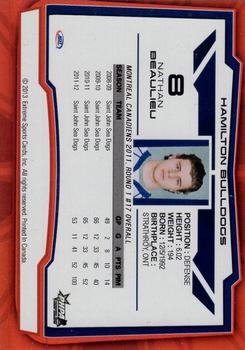 2012-13 Extreme Hamilton Bulldogs (AHL) #23 Nathan Beaulieu Back