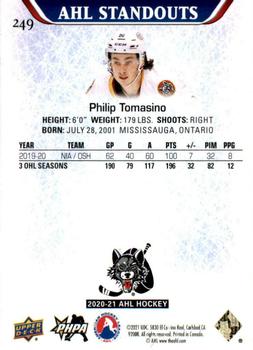 2020-21 Upper Deck AHL #249 Philip Tomasino Back