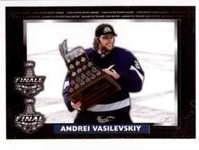 2021-22 Topps NHL Sticker Collection #21 Conn Smythe Trophy Winner Andrei Vasilevskiy Front