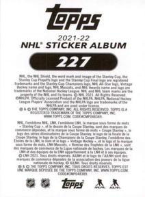 2021-22 Topps NHL Sticker Collection #227 Nick Leddy Front