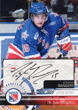 2008-09 Extreme Kitchener Rangers (OHL) Autographs #9 Tyler Randell Front