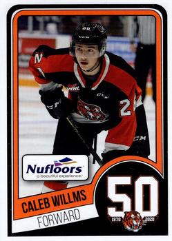 2019-20 Medicine Hat Tigers (WHL) #NNO Caleb Willms Front