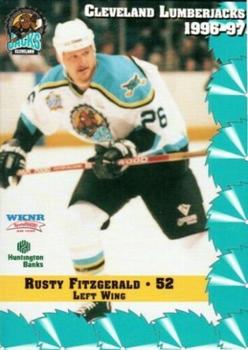 1996-97 Multi-Ad Cleveland Lumberjacks (IHL) #10 Rusty Fitzgerald Front
