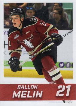 2018-19 Red Deer Rebels (WHL) #NNO Dallon Melin Front