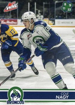 2019-20 Swift Current Broncos (WHL) #NNO Cole Nagy Front