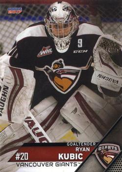 2016-17 Choice Vancouver Giants (WHL) #20 Ryan Kubic Front