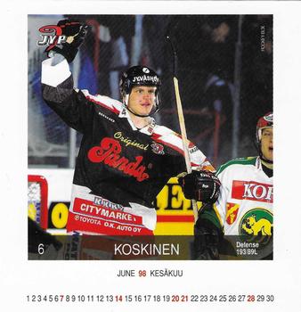 1997-98 Finnish Adbox Hockey-Box #JAN5 Kalle Koskinen Front