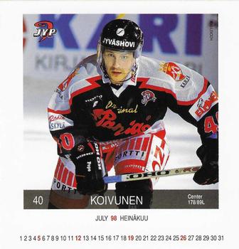 1997-98 Finnish Adbox Hockey-Box #FEB5 Toni Koivunen Front