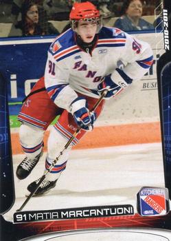 2010-11 Extreme Kitchener Rangers (OHL) #20 Matia Marcantuoni Front