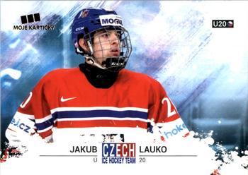 2017-18 Moje karticky Czech Ice Hockey Team #50 Jakub Lauko Front