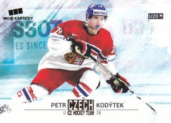 2017-18 Moje karticky Czech Ice Hockey Team - Gold #46 Petr Kodytek Front