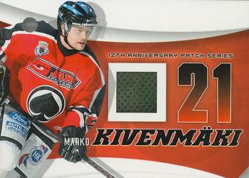 2010-11 Cardset Finland - 12th Anniversary Patch Series 1 Redemption #NNO Marko Kivenmäki Front