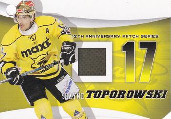 2010-11 Cardset Finland - 12th Anniversary Patch Series 2 Redemption #NNO Shayne Toporowski Front
