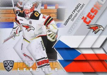 2021 Sereal KHL Collection - National Leaders #NAT-CZE-004 Simon Hrubec Front