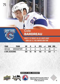 2020-21 Upper Deck AHL - UD Exclusives #75 Cole Bardreau Back