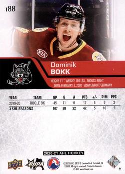 2020-21 Upper Deck AHL - UD High Gloss #188 Dominik Bokk Back