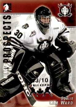 2004-05 In The Game Heroes and Prospects - Fall Expo Silver #62 Cam Ward Front