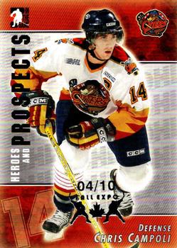 2004-05 In The Game Heroes and Prospects - Fall Expo Silver #63 Chris Campoli Front