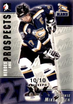 2004-05 In The Game Heroes and Prospects - Fall Expo Silver #95 Mike Green Front