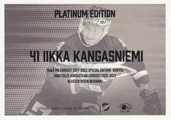 2021-22 Cardset Finland - Limited Edition #NNO Iikka Kangasniemi Back