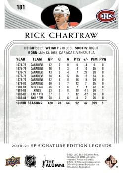 2020-21 SP Signature Edition Legends #181 Rick Chartraw Back