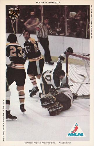 1972-73 Pro Star Promotions NHL Action #NNO Boston vs. Minnesota Front