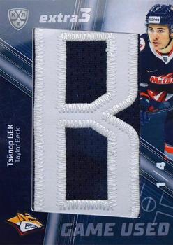 2021 Sereal KHL Cards Collection Exclusive - Nameplate Letter From Game-Used Jersey+Game-Used Stick+Autograph #LTR-STI-A05 Taylor Beck Front
