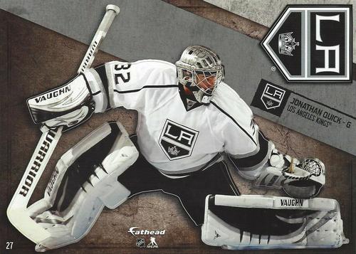 2014-15 Fathead NHL Tradeables #27 Jonathan Quick Front
