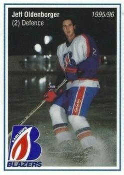 1995-96 Kamloops Blazers (WHL) #NNO Jeff Oldenborger Front