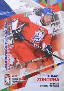 2021 BY Cards IIHF World Championship #CZE2021-26 Tomas Zohorna Front