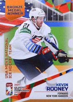 2021 BY Cards IIHF World Championship #USA2021-46 Kevin Rooney Front
