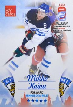 2016 BY Cards IIHF World Championship (Unlicensed) #FIN-011 Mikko Koivu Front