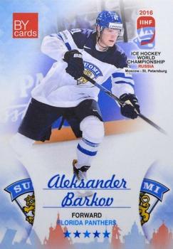 2016 BY Cards IIHF World Championship (Unlicensed) #FIN-021 Aleksander Barkov Front