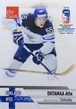 2015 BY Cards IIHF World Championship (Unlicensed) #FIN-08 Atte Ohtamaa Front