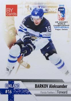 2015 BY Cards IIHF World Championship (Unlicensed) #FIN-11 Aleksander Barkov Front