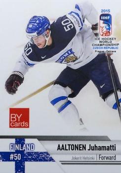 2015 BY Cards IIHF World Championship (Unlicensed) #FIN-19 Juhamatti Aaltonen Front