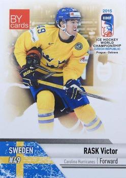 2015 BY Cards IIHF World Championship (Unlicensed) #SWE-22 Victor Rask Front